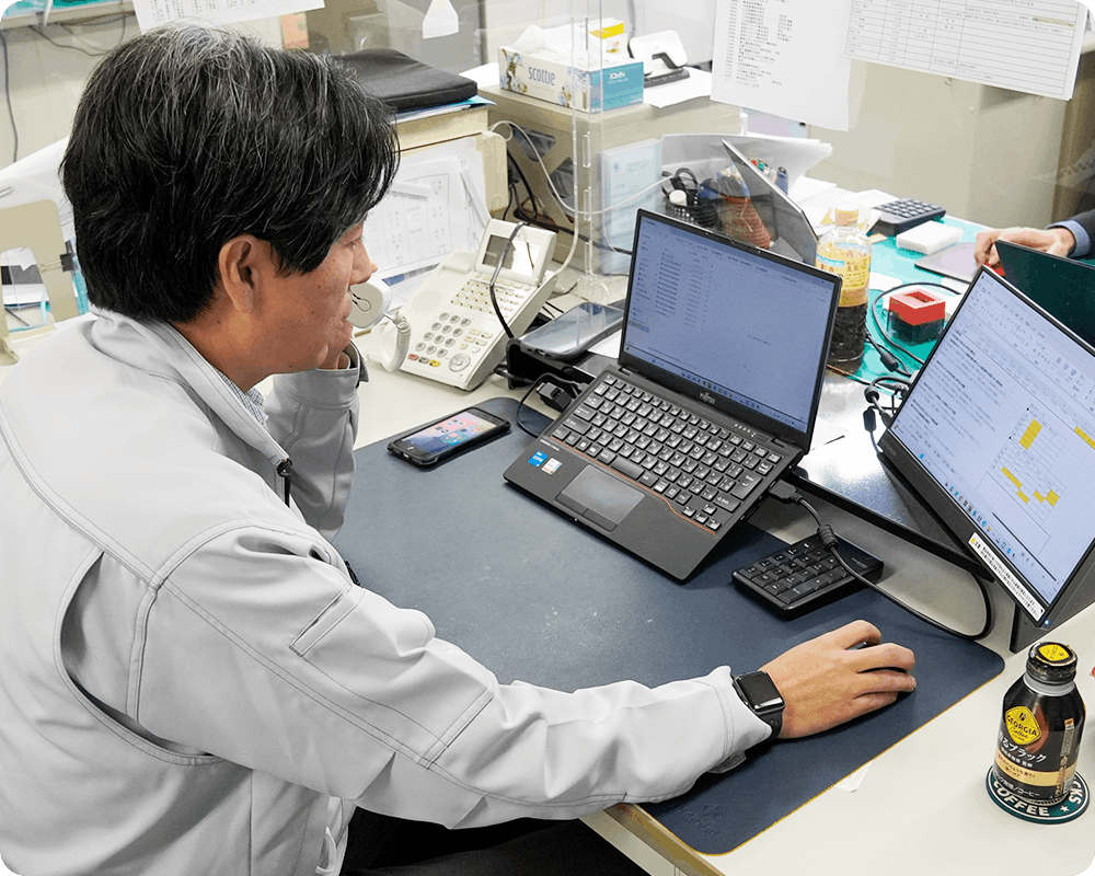 働きやすい職場環境の整備に力をいれています