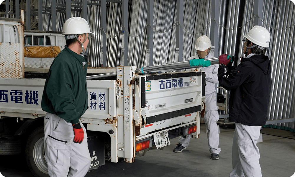 電設資材の卸売り事業