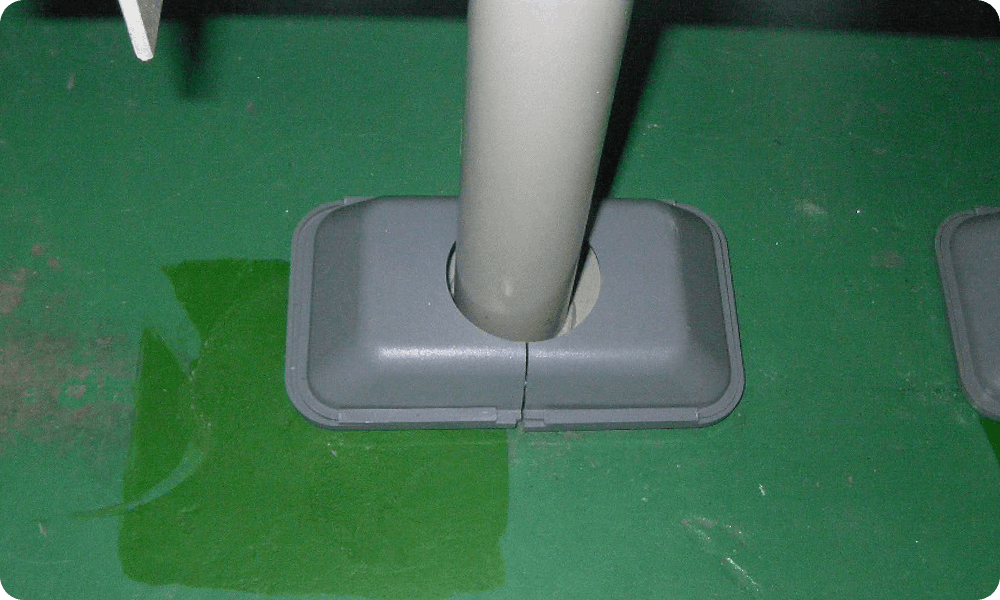 盤架台脚部カバーの製造・販売事業